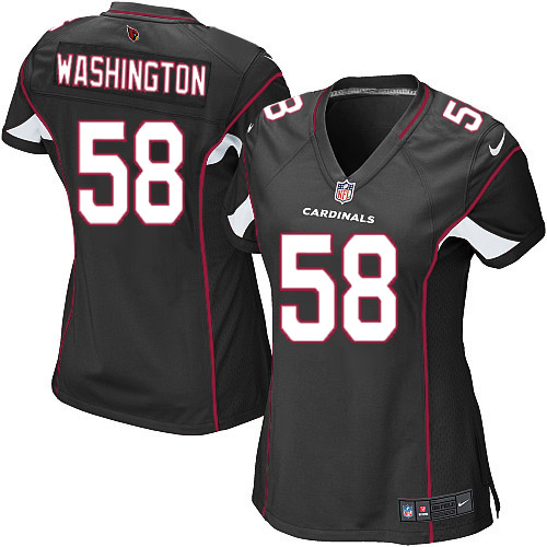 Women's Limited Daryl Washington Nike Jersey Black Alternate - #58 NFL Arizona Cardinals